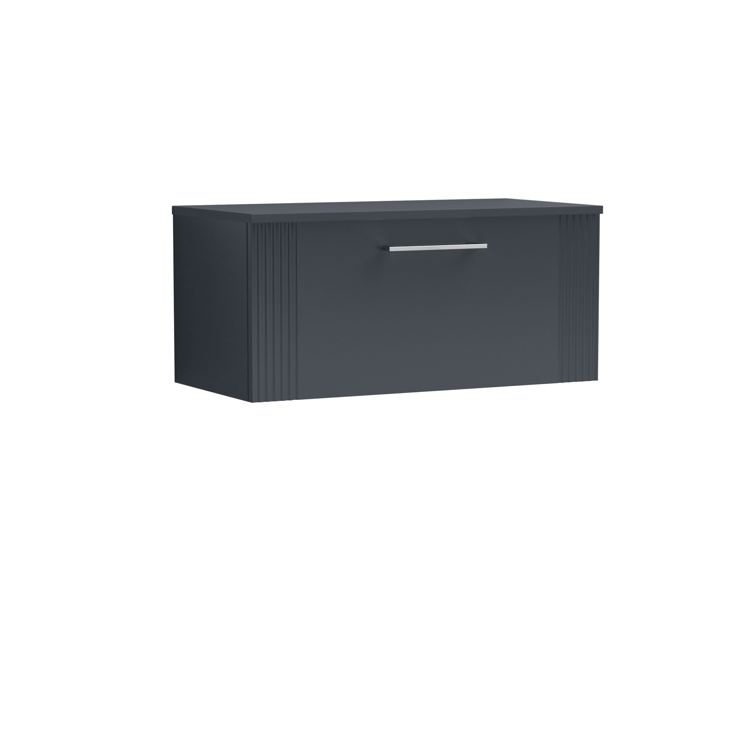 Nuie 800mm Wall Hung Single Drawer Vanity & Worktop DPF1496W