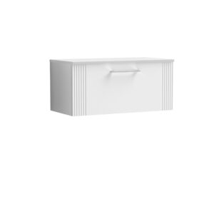 Nuie 800mm Wall Hung Single Drawer Vanity & Worktop DPF196W