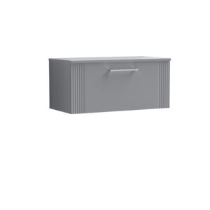 Nuie 800mm Wall Hung Single Drawer Vanity & Worktop DPF296W