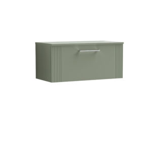 Nuie 800mm Wall Hung Single Drawer Vanity & Worktop DPF896W