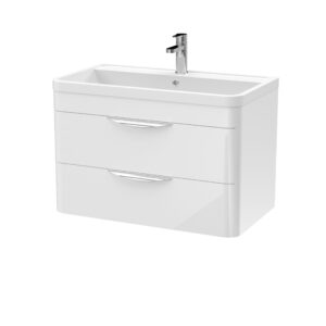 Nuie 800mm Wall Hung Vanity & Polymarble Basin FPA005
