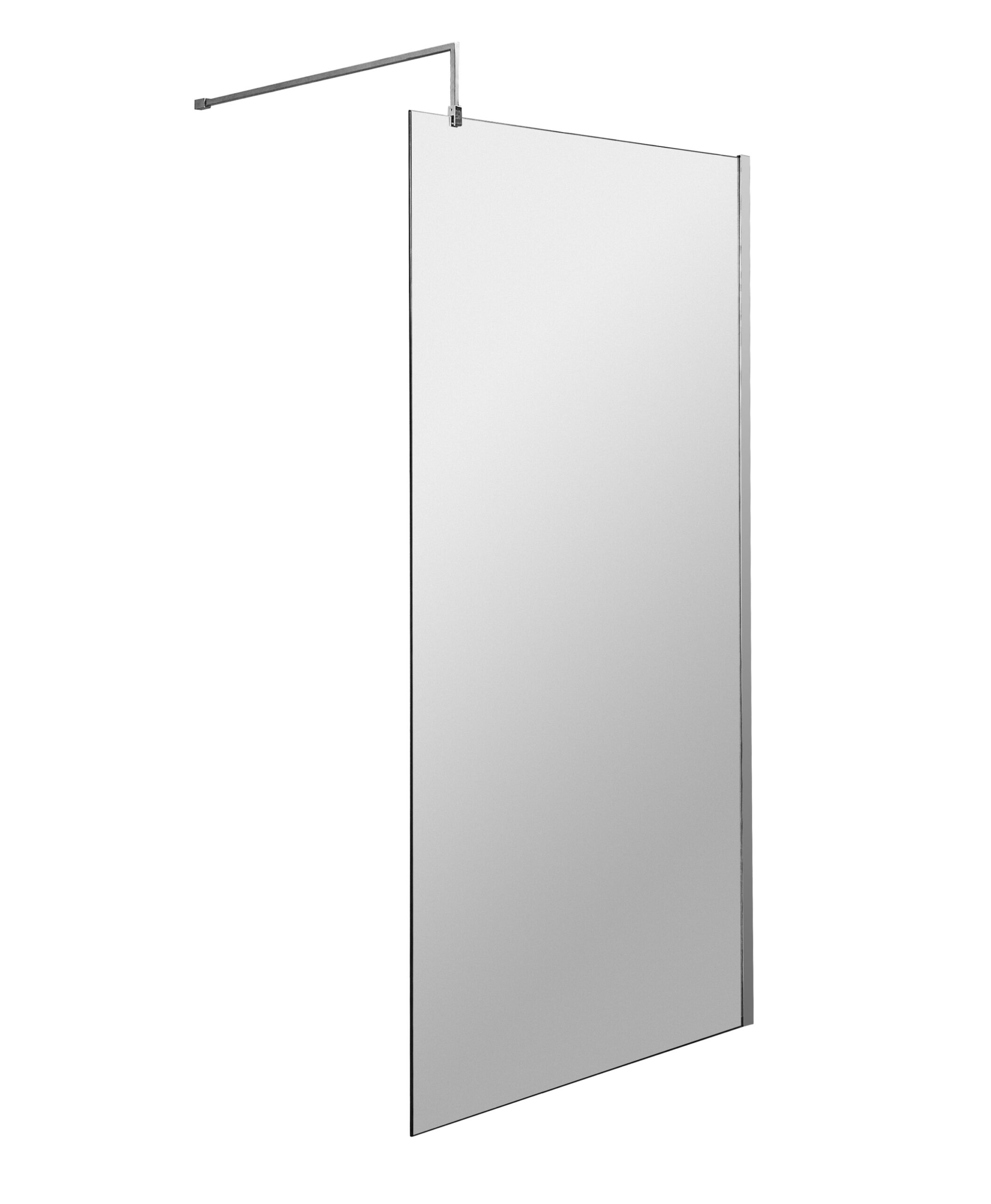Nuie 900mm Wetroom Screen & Support Bar WRSC090