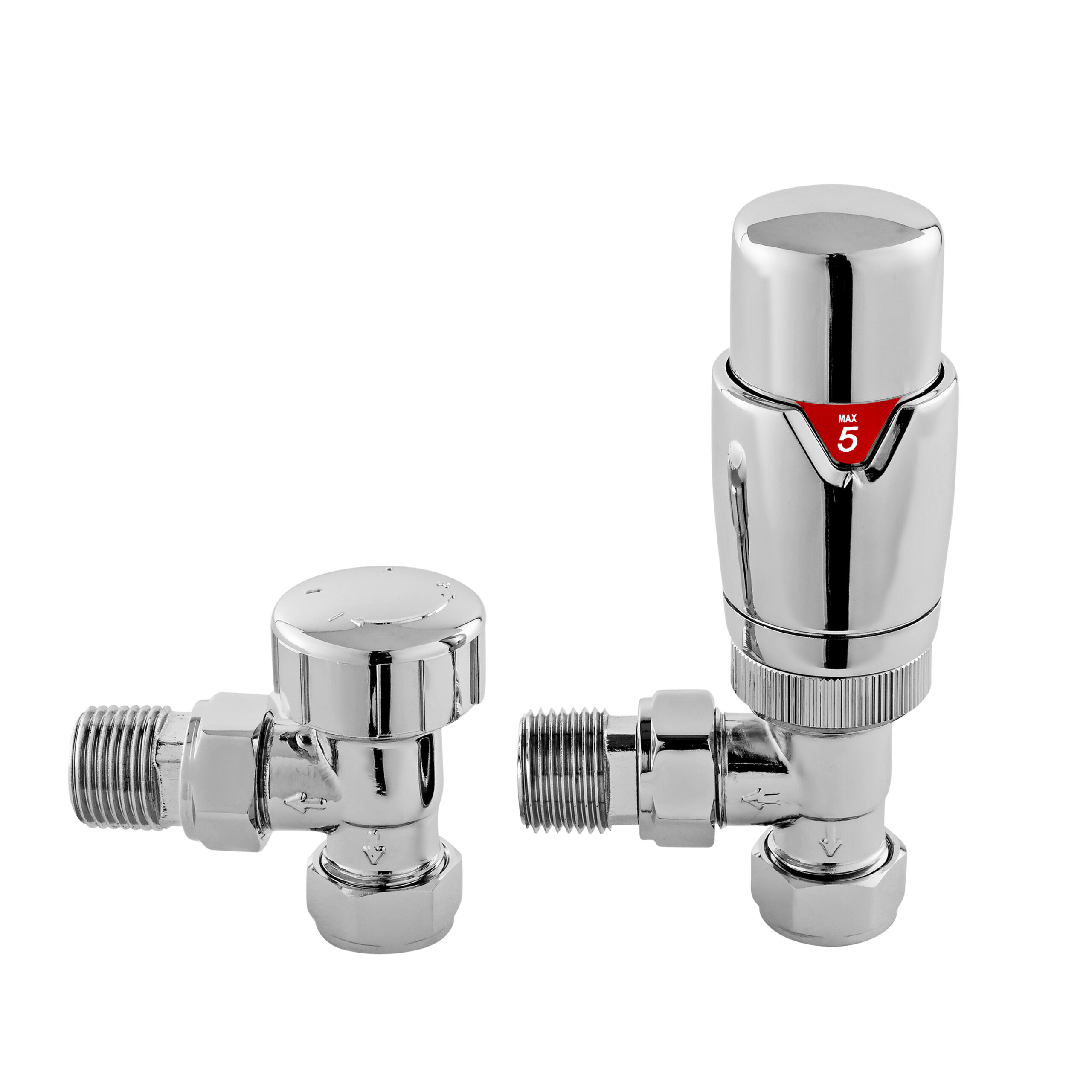 Nuie Angled Thermostatic Radiator Valve Pack HT315