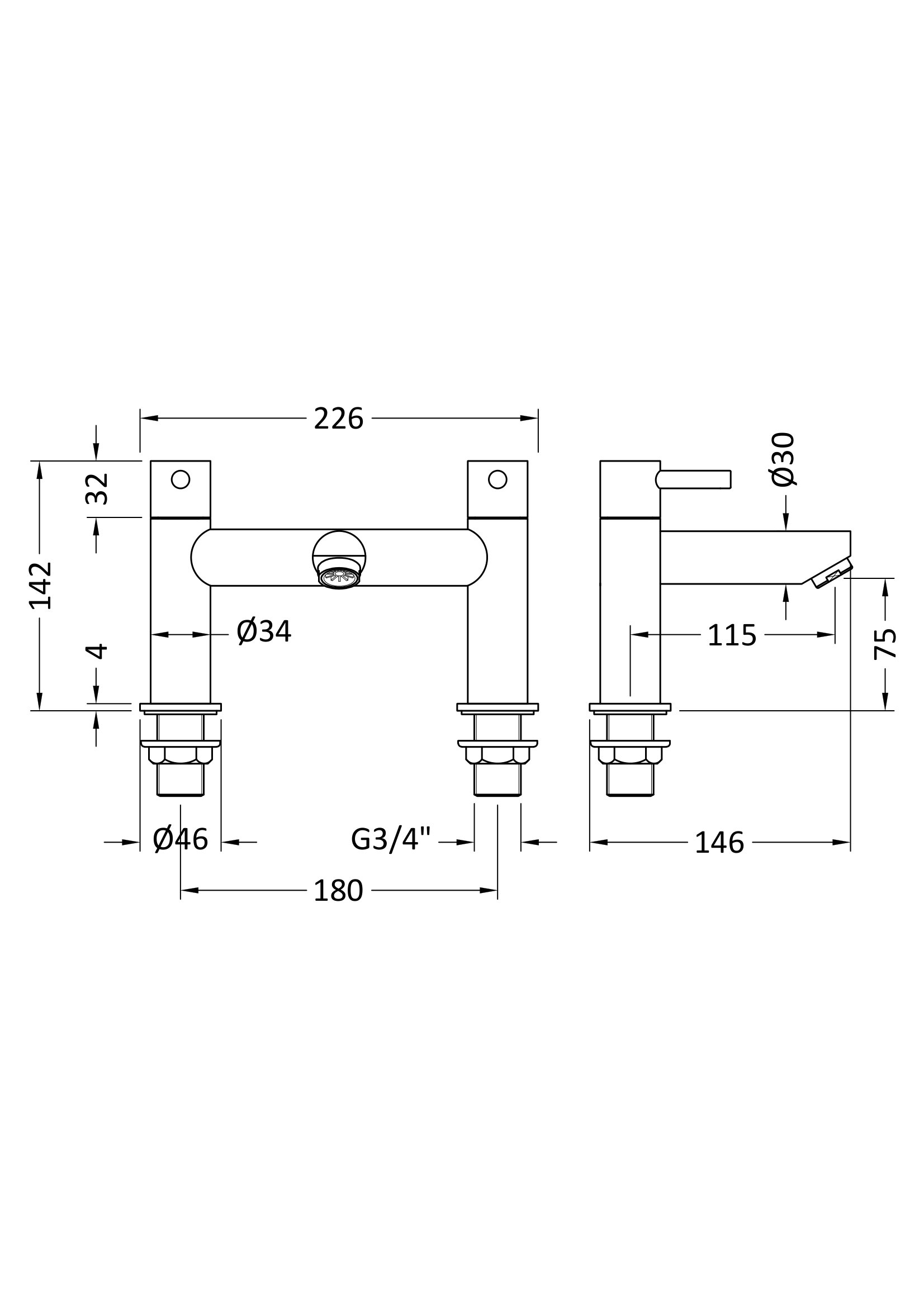 Nuie Bath Filler FJ313 - Image 2