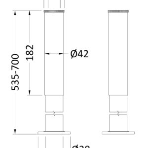 Nuie-Bath-Legs-With-Adjustable-Shrouds-DA314-3