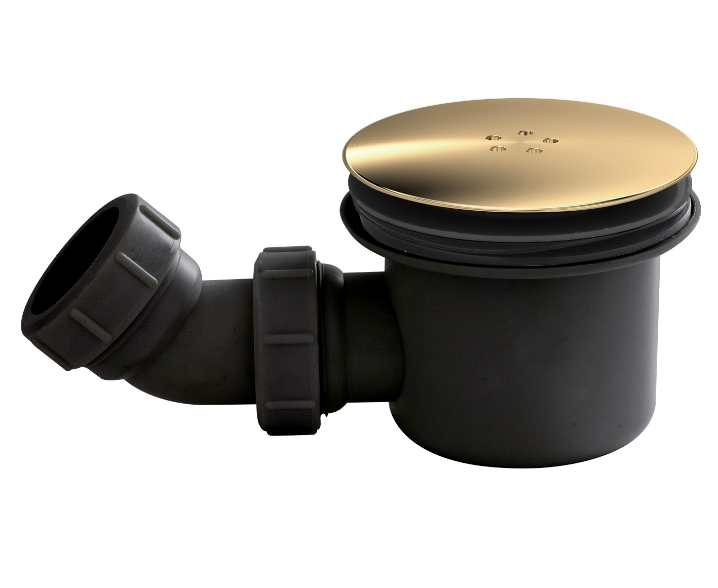 Nuie Black & Brass Fast Flow Shower Waste STW006