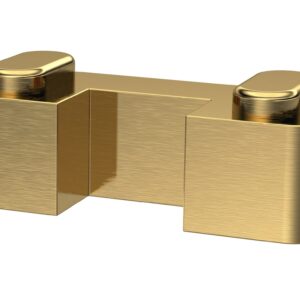 Nuie Brushed Brass Wetroom Screen Support Foot WRSF017