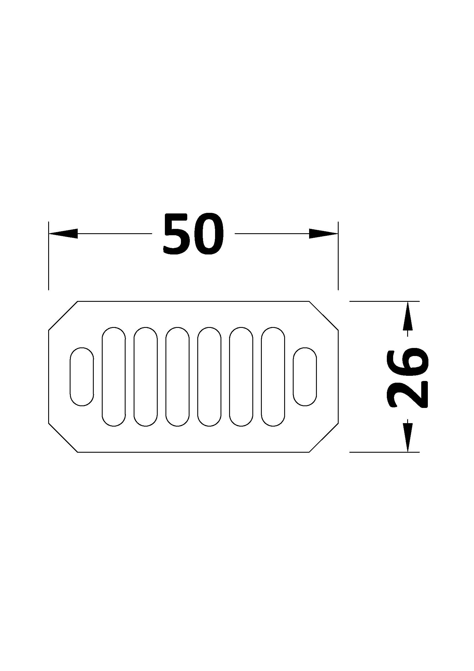 Nuie Carlton Brushed Brass Overflow Cover OVFL03C - Image 2