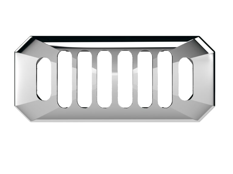 Nuie Carlton Chrome Overflow Cover OVFL01C