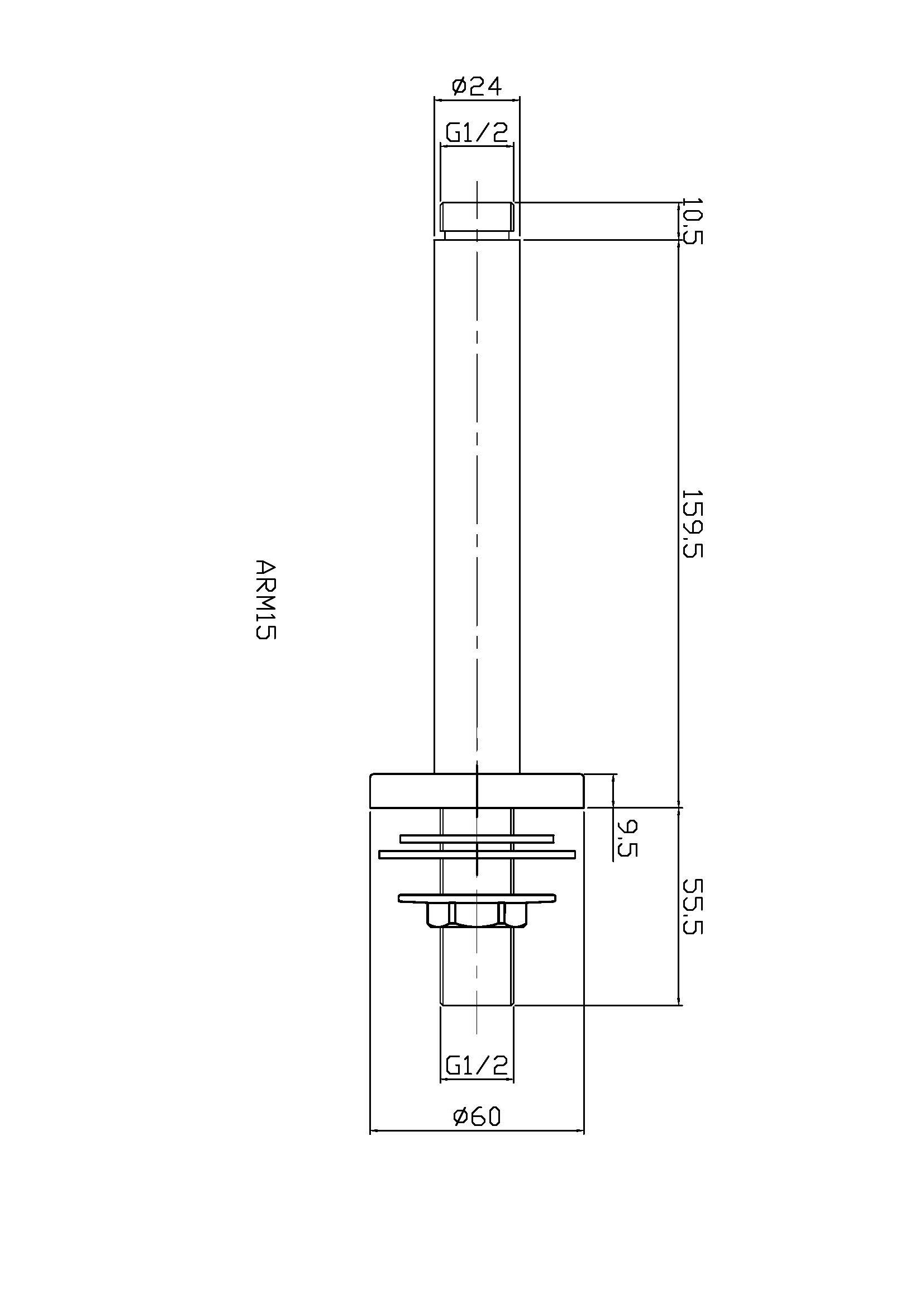 Nuie Ceiling-Mounted Arm ARM15 - Image 2