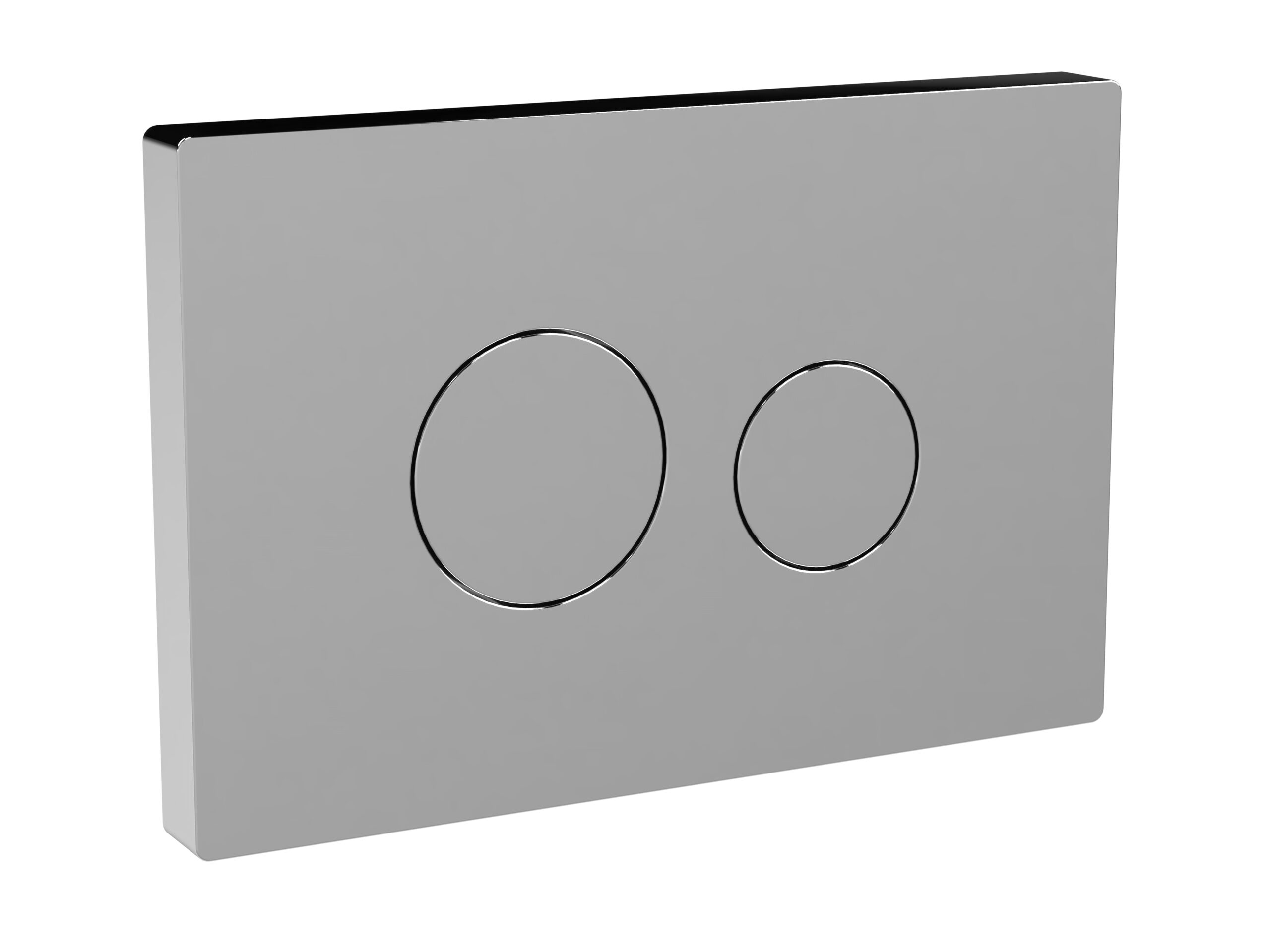 Nuie Chrome Round Plate for Pneumatic Dual Flush MDPP01R