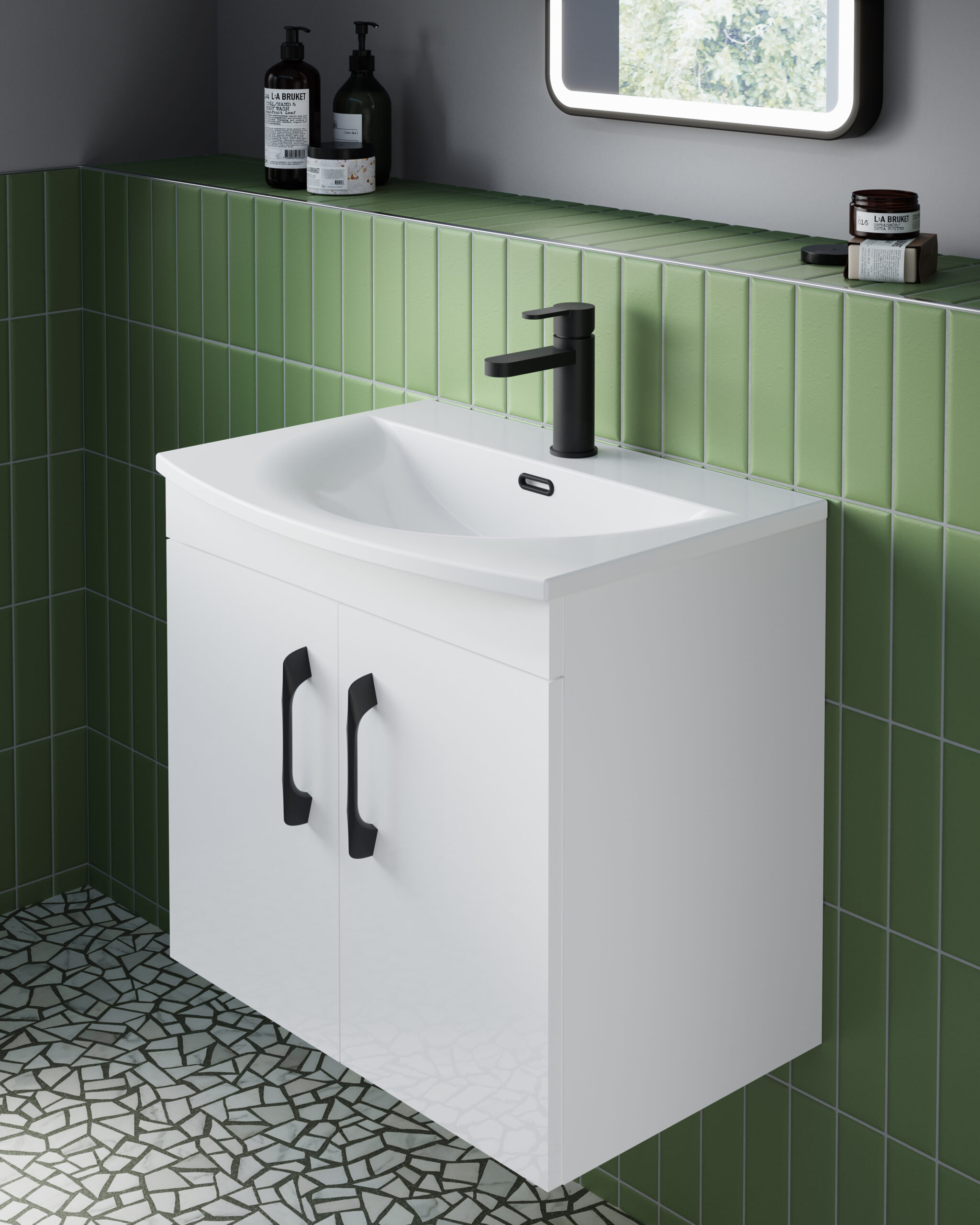 Nuie D Shaped Handle 224mm H206 - Image 2