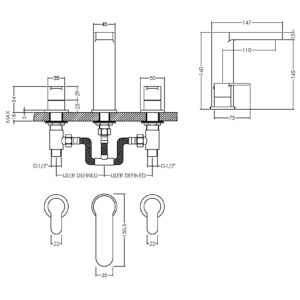 Nuie-Deck-Mounted-3-Tap-Hole-Basin-Mixer-With-Pop-Up-Waste-ARV337-3