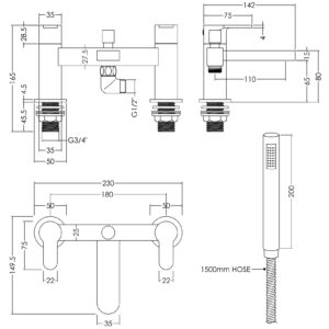 Nuie-Deck-Mounted-Bath-Shower-Mixer-With-Kit-ARV304-3