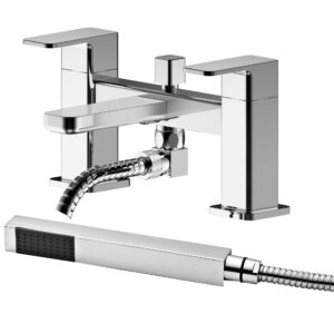 Nuie Deck Mounted Bath Shower Mixer With Kit WIN304
