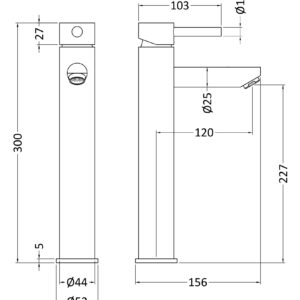 Nuie-High-Rise-Mixer-FJ319-3