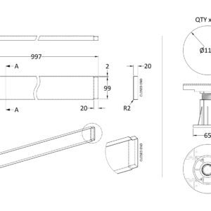 Nuie-Leg-Set-Suitable-for-1000-Square-Rectangular-Trays-LEG2W-3