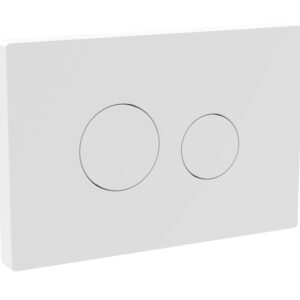 Nuie Matt White Round Plate for Pneumatic Dual Flush MDPP06R