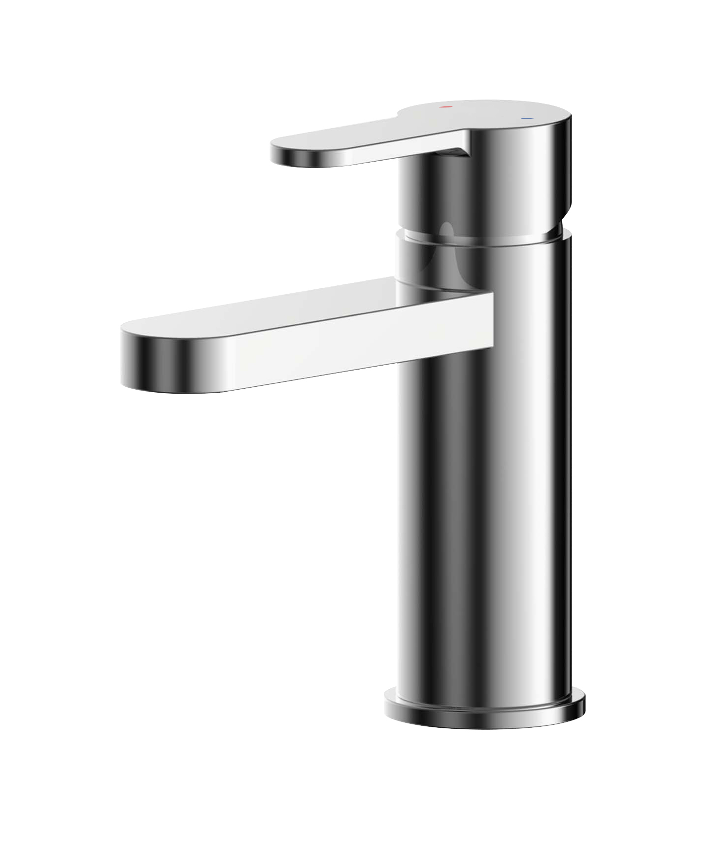 Nuie Mini Basin Mixer With Push Button Waste ARV315