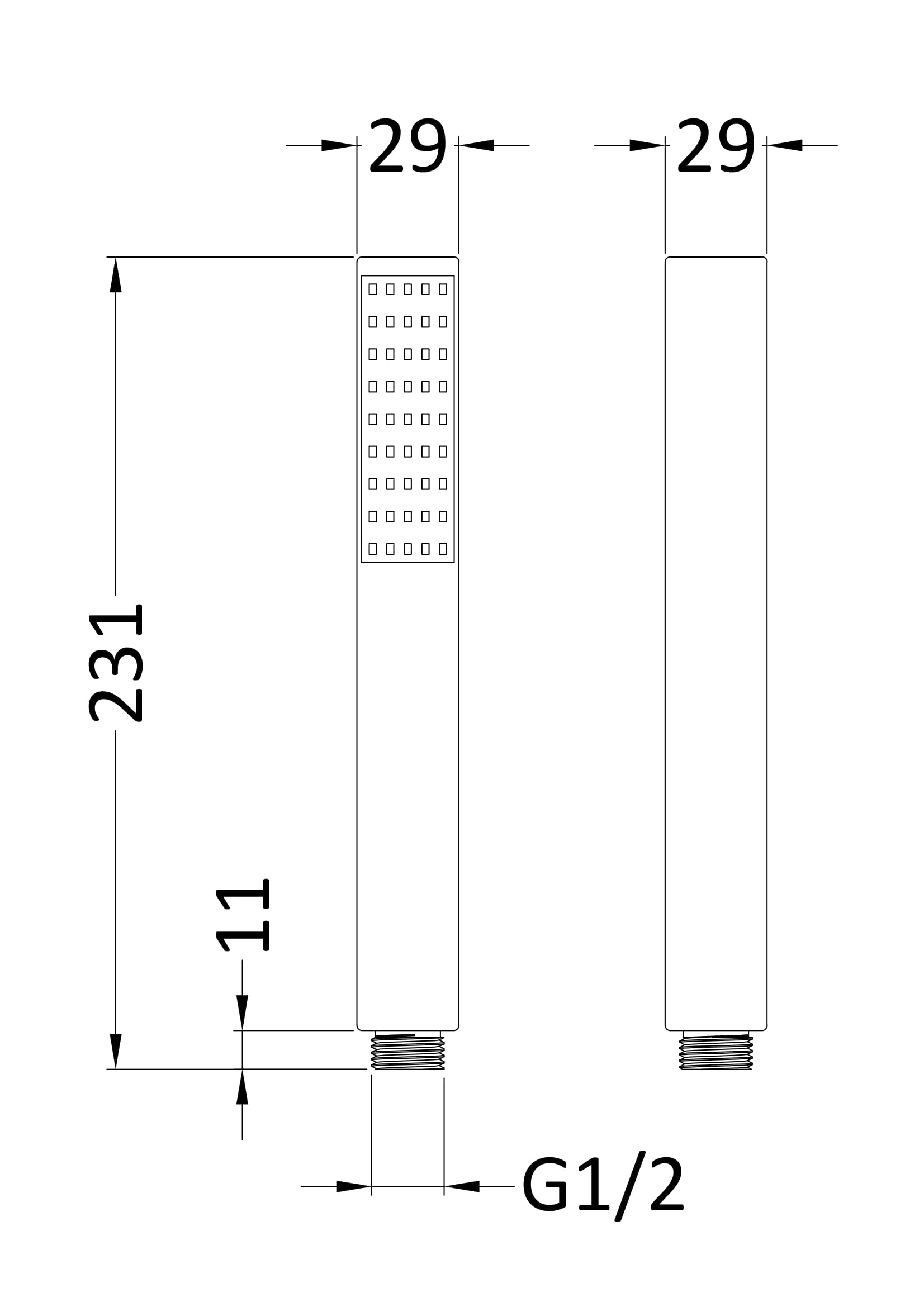 Nuie Minimalist Handset HO410 - Image 2