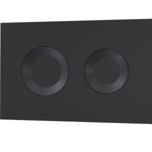 Nuie Round Dual Flush Push Button Black XTY009PR4