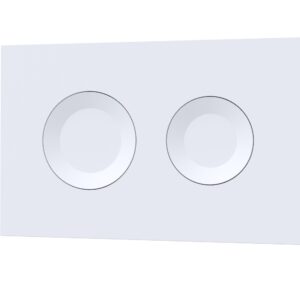 Nuie Round Dual Flush Push Button White XTY009PR1