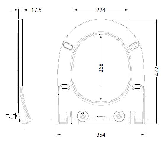 Nuie Round Sandwich Seat NCG398 - Image 2