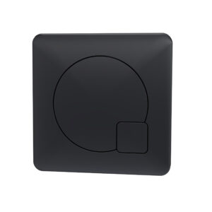 Nuie Square Dual Flush Black Push Button MDPB02