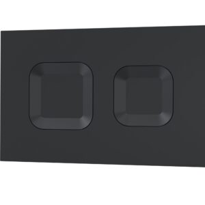 Nuie Square Dual Flush Push Button Black XTY009PS4
