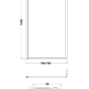 Nuie-Square-Fixed-Bath-Screen-with-Fixed-Return-6mm-NSBS78-3