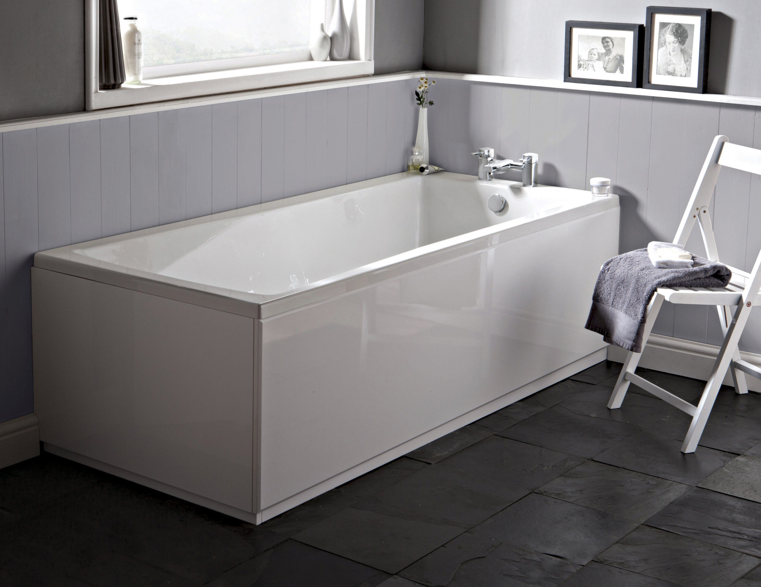 Nuie Square Single Ended Bath 1800 x 800mm NBA414 - Image 2