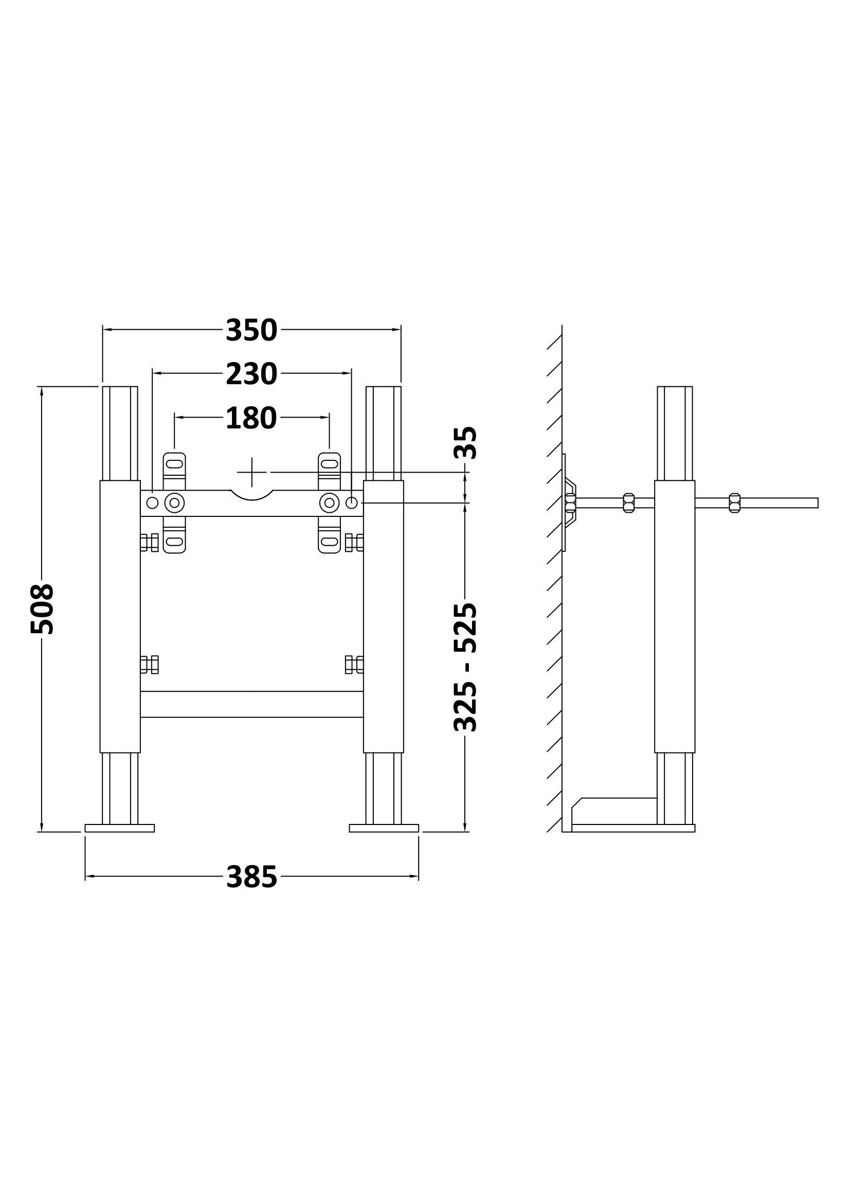 Nuie Standard Wall Frame S4WHF - Image 2