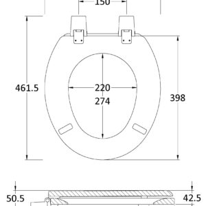 Nuie-Traditional-Toilet-Seat-Plastic-Hinges-NTS303-3