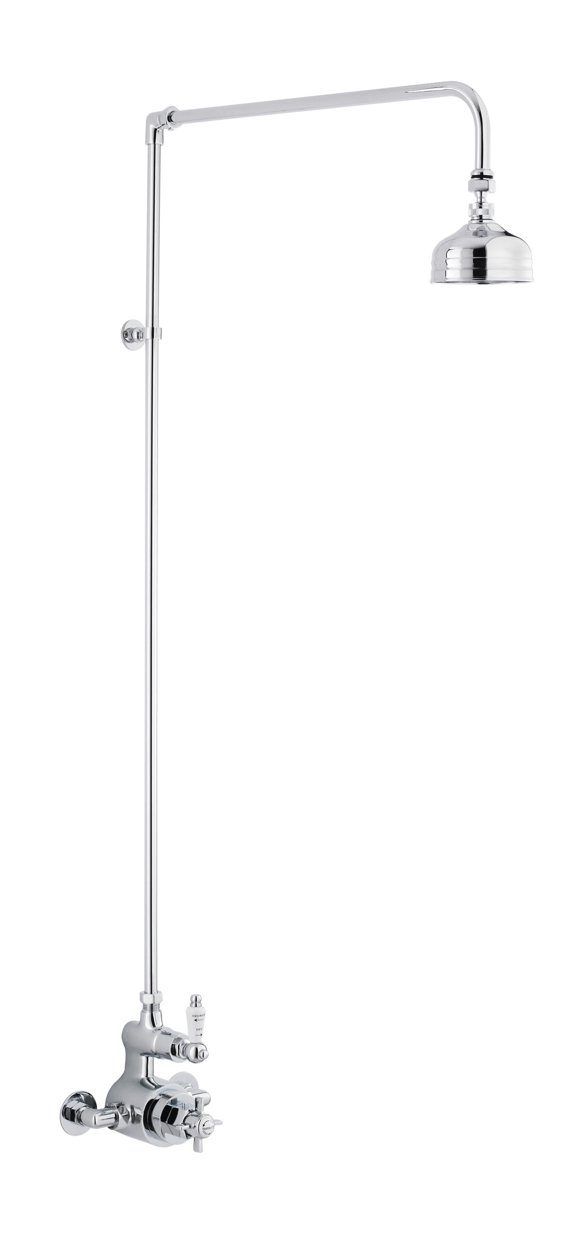 Nuie Twin Thermostatic Shower Valve & Rigid Riser CP148