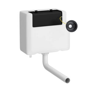 Nuie Universal Access Cistern & Black Traditional Flush Plate XTY8T02B