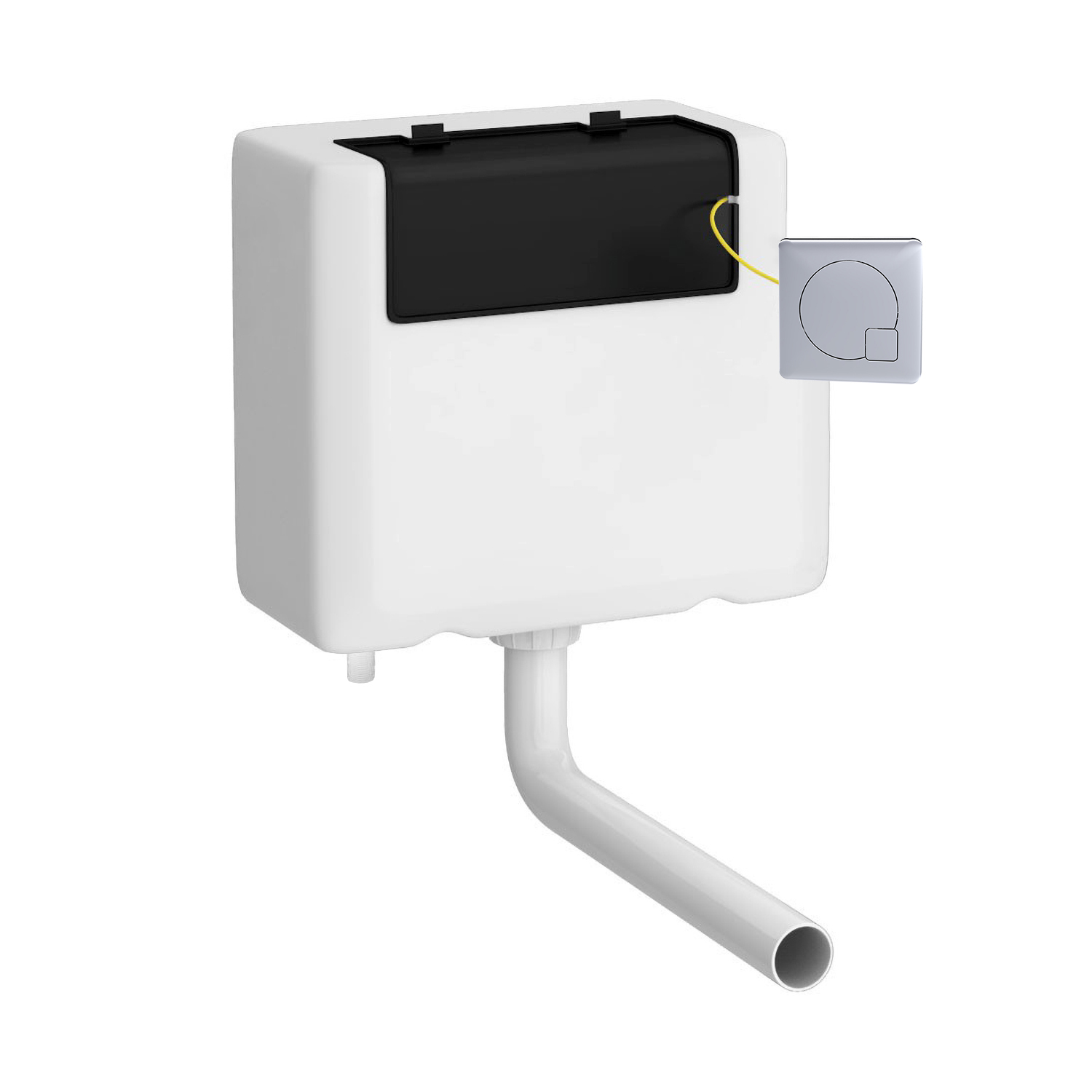 Nuie Universal Access Cistern & Chrome Square Flush Plate XTY8M01B