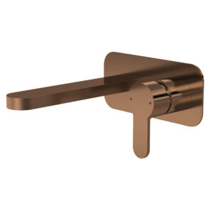 Nuie Wall Mounted 2 Tap Hole Basin Mixer With Plate ARV1528