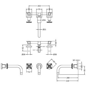 Nuie-Wall-Mounted-Basin-Mixer-CLX317-3