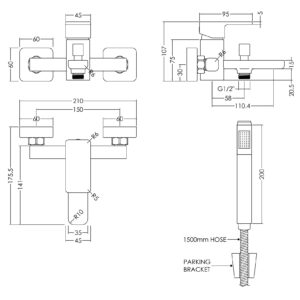 Nuie-Wall-Mounted-Bath-Shower-Mixer-With-Kit-WIN316-3
