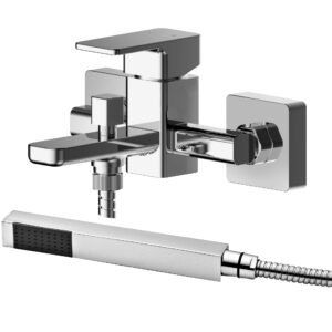 Nuie Wall Mounted Bath Shower Mixer With Kit WIN316