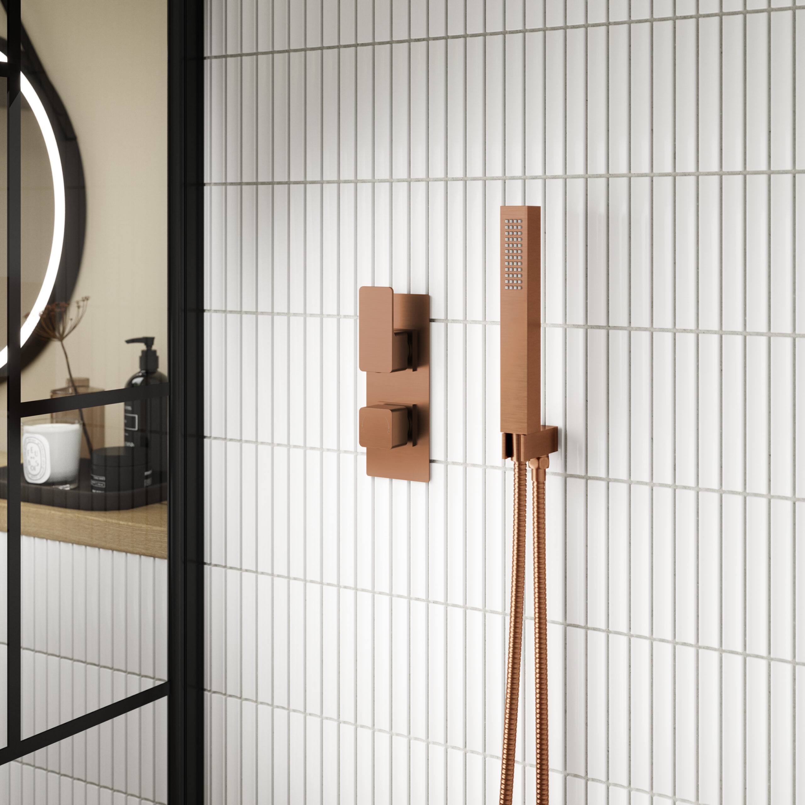 Nuie Windon Twin Thermostatic Valve WIN15TW01 - Image 2